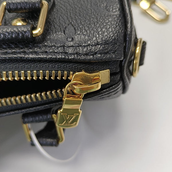 SPEEDY Nano Monogram Calfskin Black
