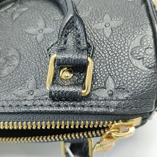 SPEEDY Nano Monogram Calfskin Black