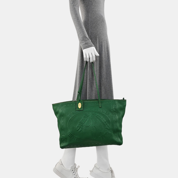 Calfskin Tote Bag Green