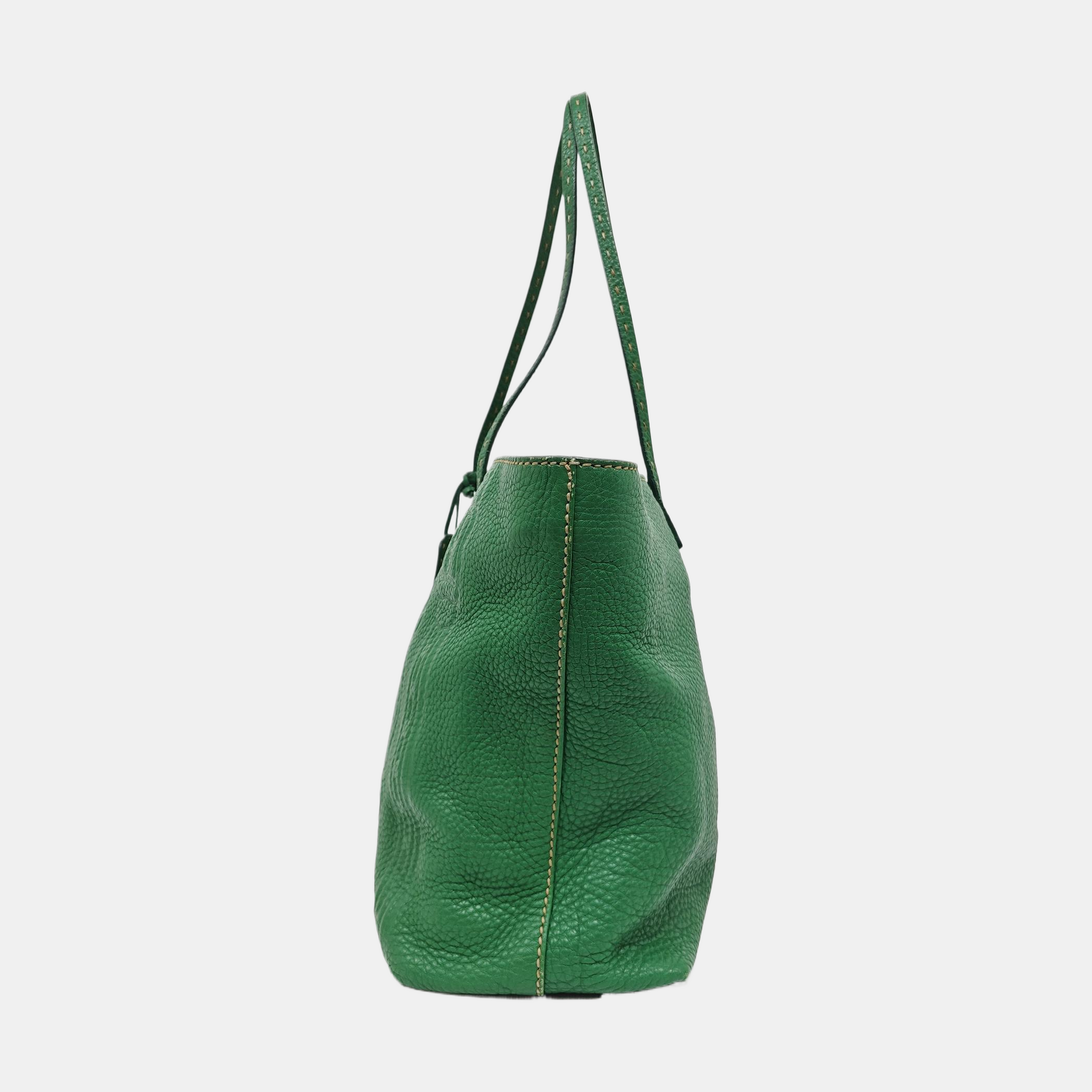 Calfskin Tote Bag Green