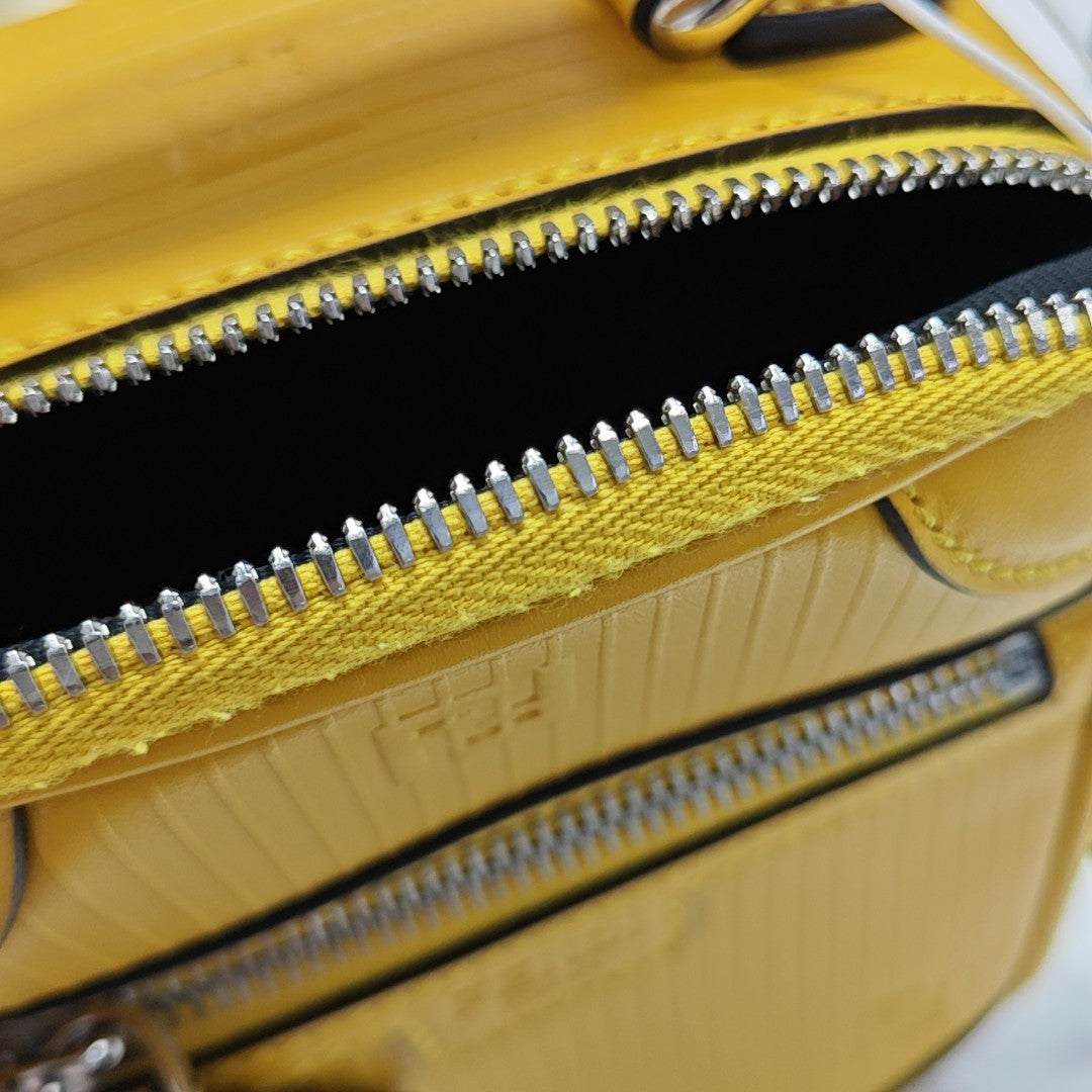 Calfskin Shoulder Bag Mini Yellow