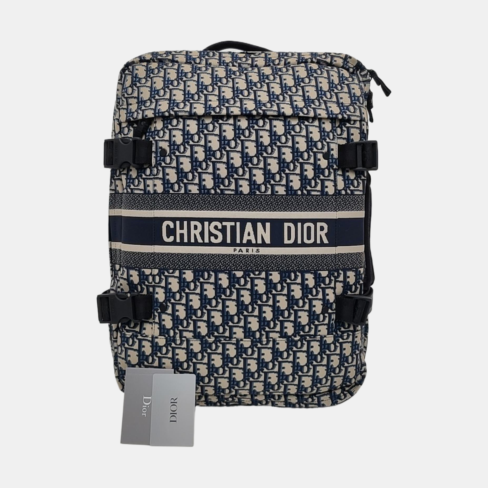 Diortravel Mini Oblique Fabric Blue