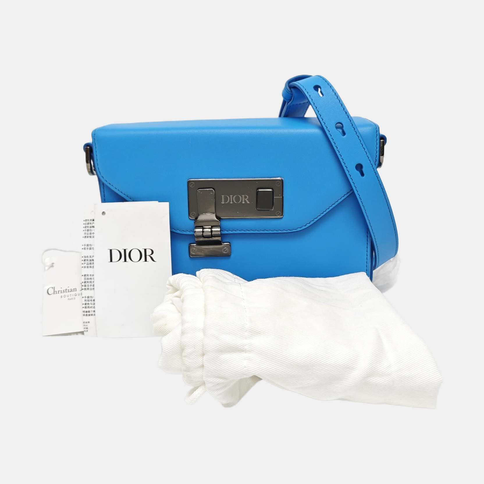Lock Calfskin Blue