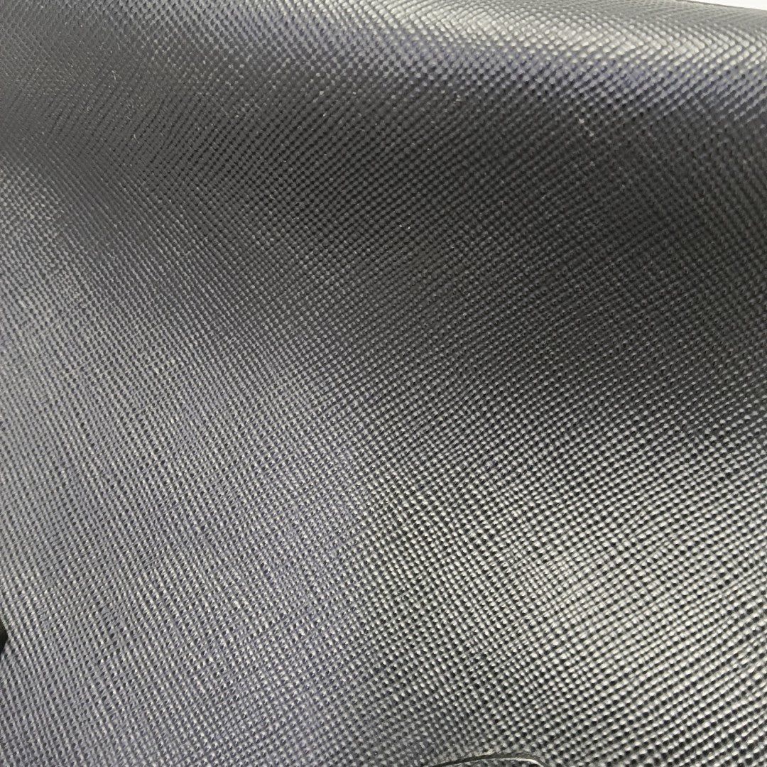 Double Large Saffiano Calfskin Black