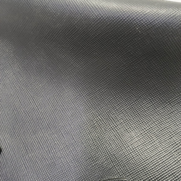 Double Large Saffiano Calfskin Black