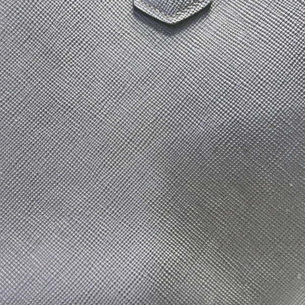 Double Large Saffiano Calfskin Black