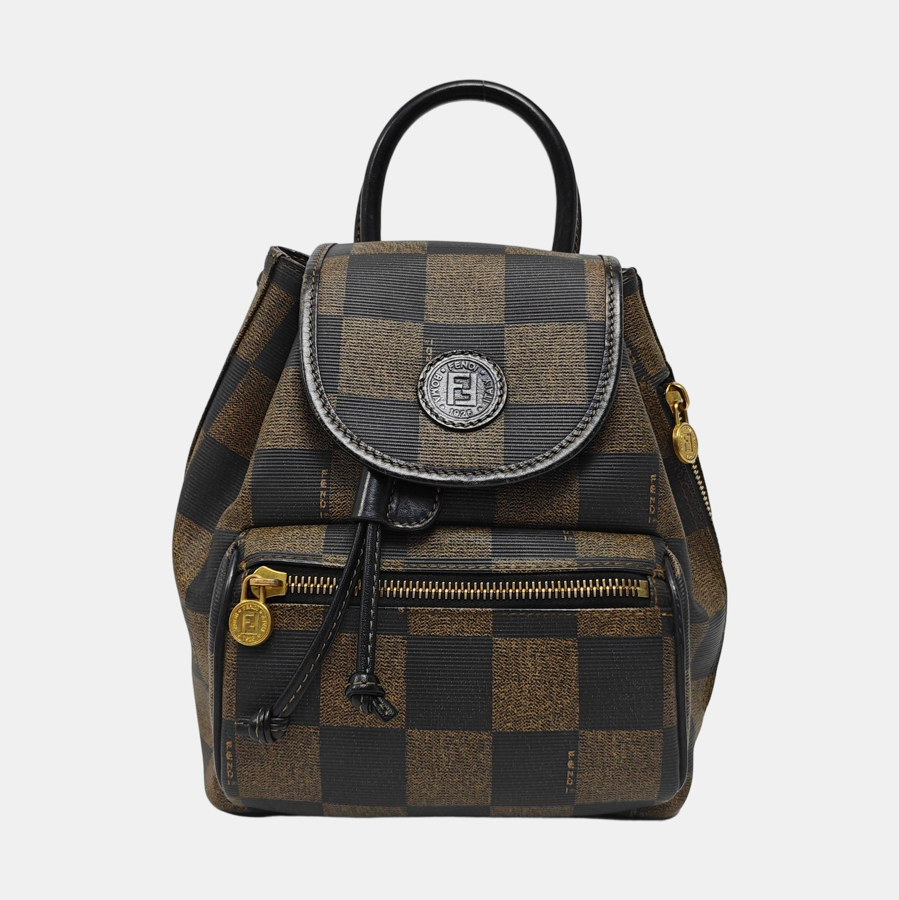 Coated Canvas Backpack Multicolor