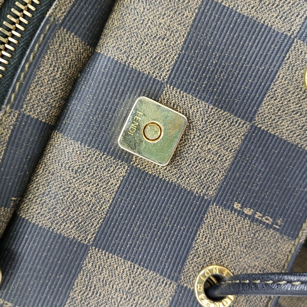 Coated Canvas Backpack Multicolor