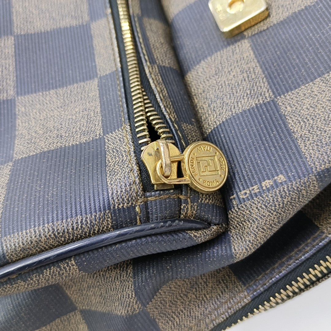 Coated Canvas Backpack Multicolor