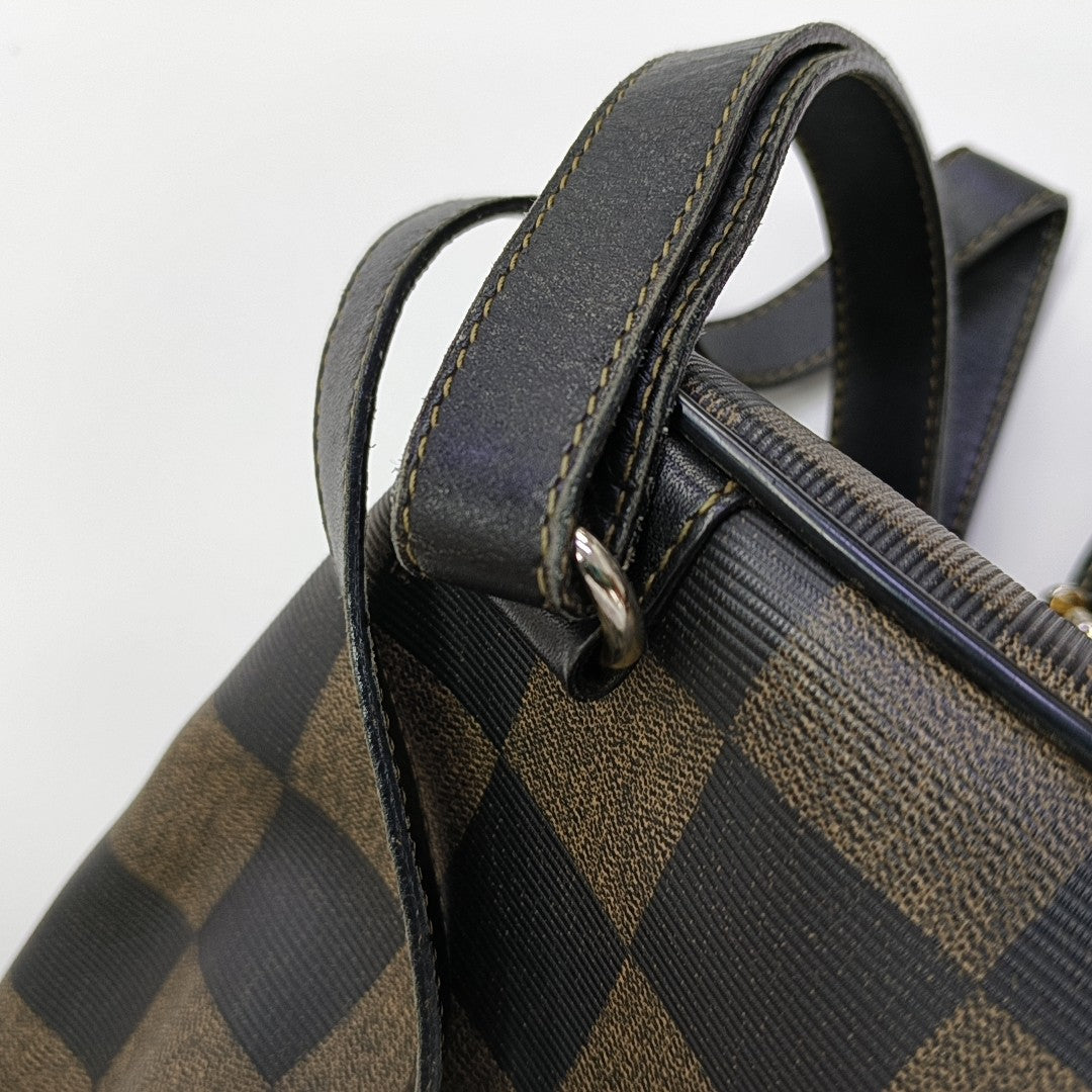 Coated Canvas Backpack Multicolor