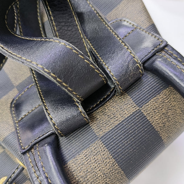 Coated Canvas Backpack Multicolor