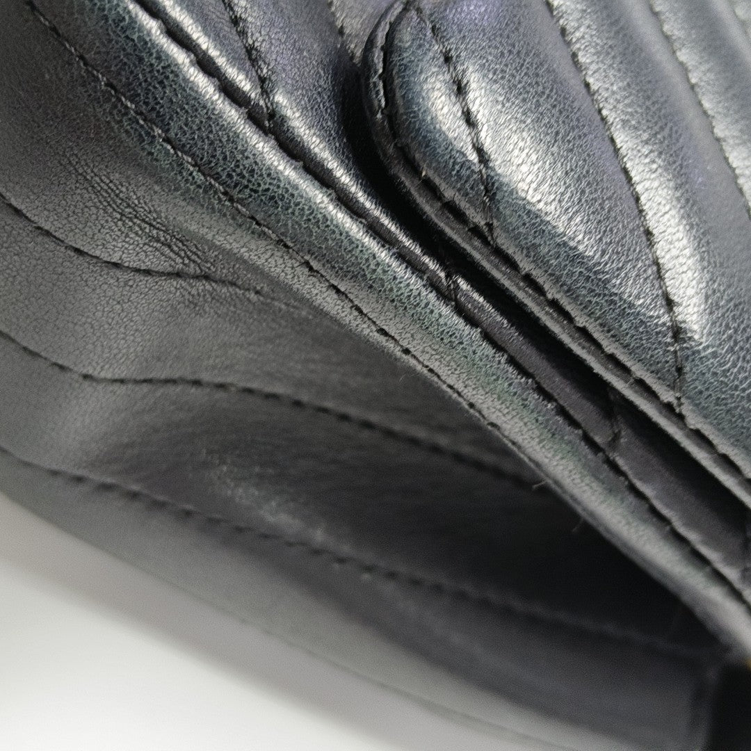 CLASSIC FLAP Mini Chevron Lambskin Black