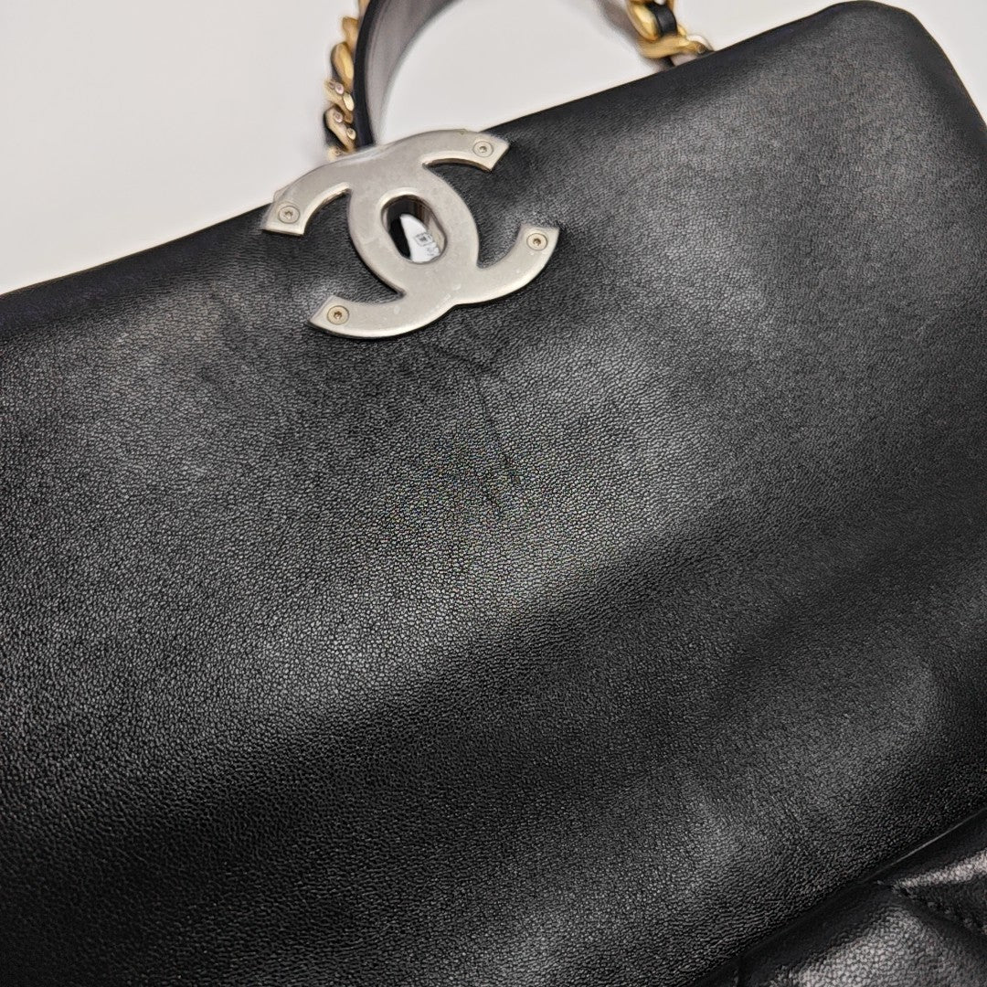 CHANEL 19 Small Quilted Lambskin Black