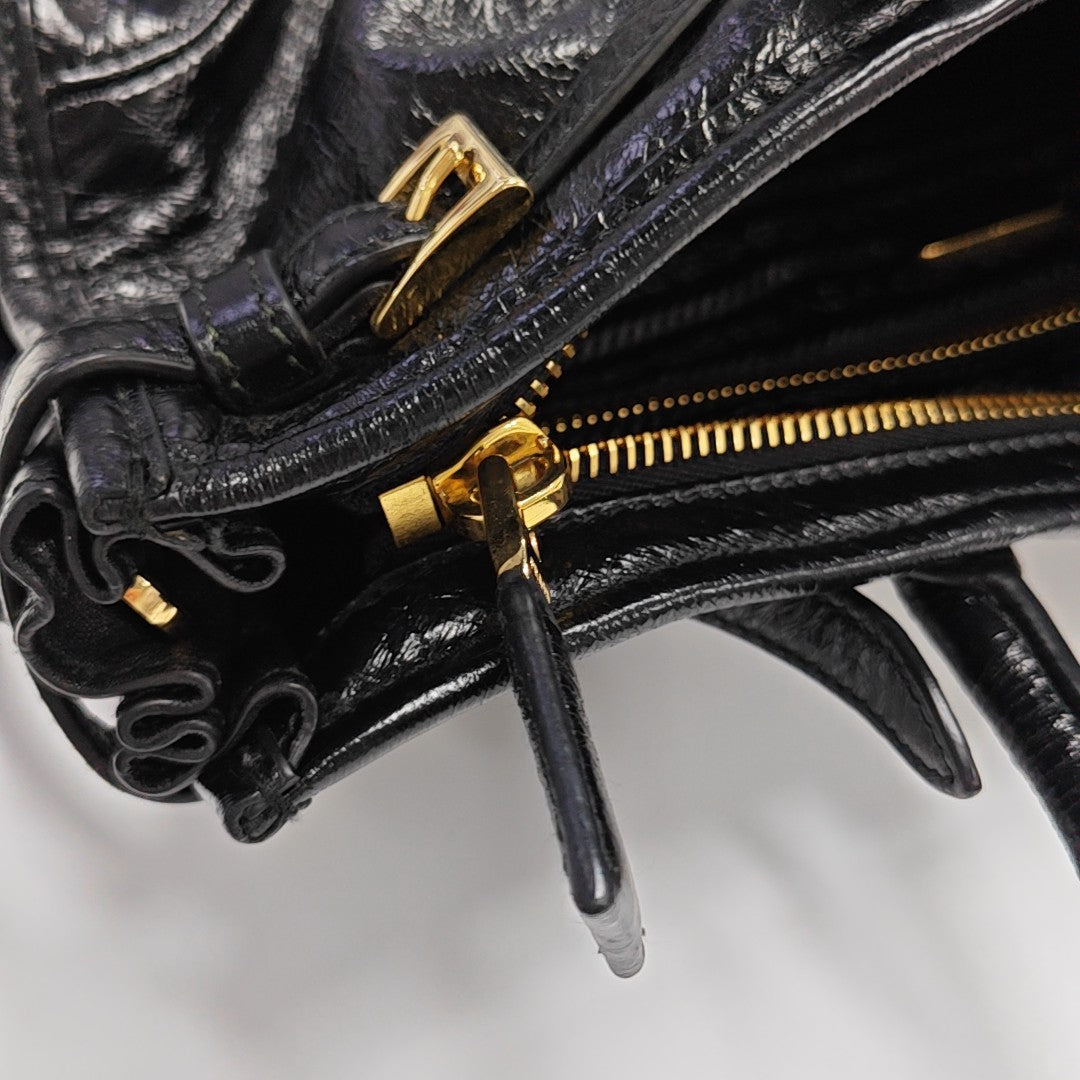 Bonnie Medium Calfskin Black