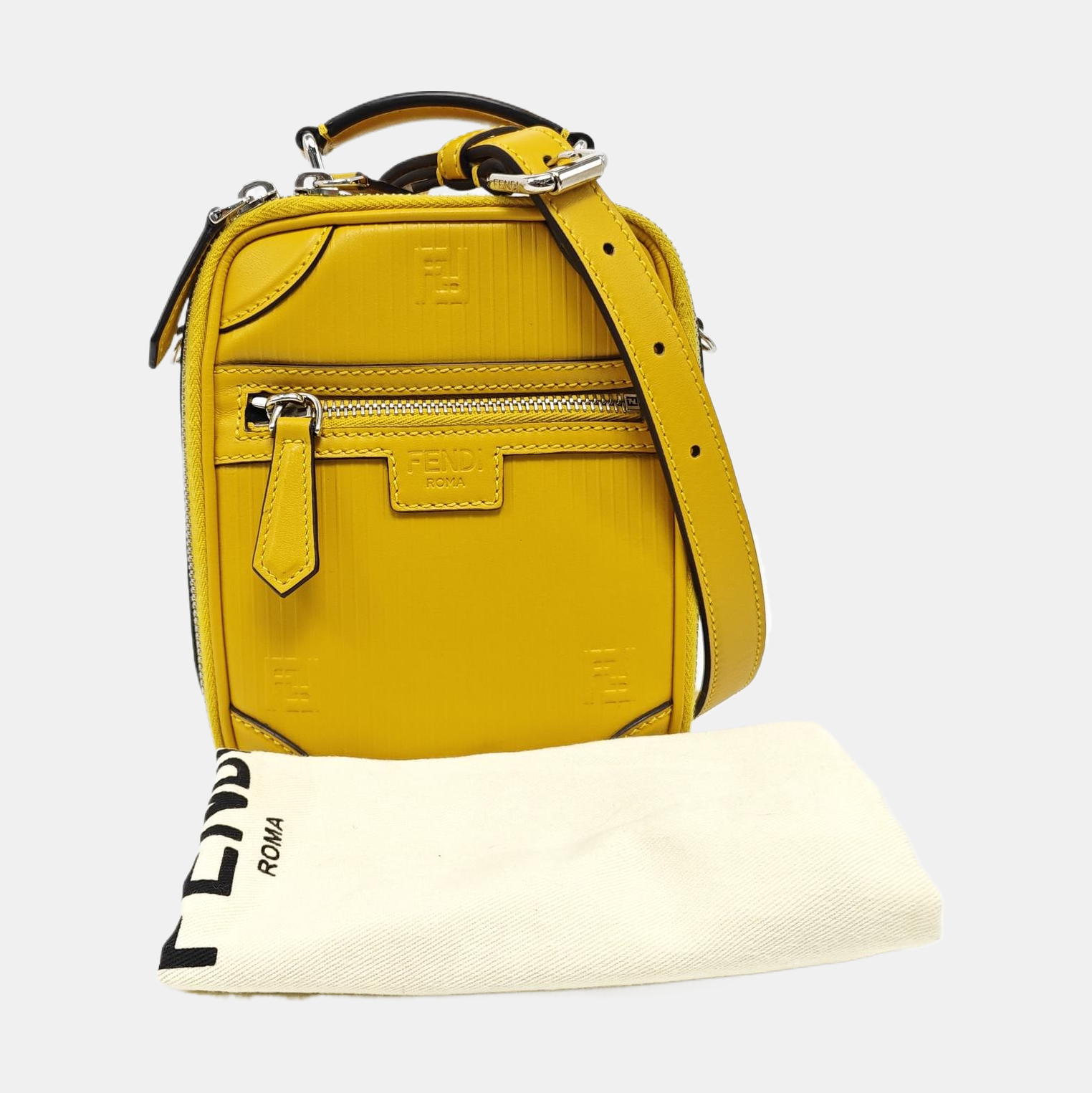 Calfskin Shoulder Bag Mini Yellow