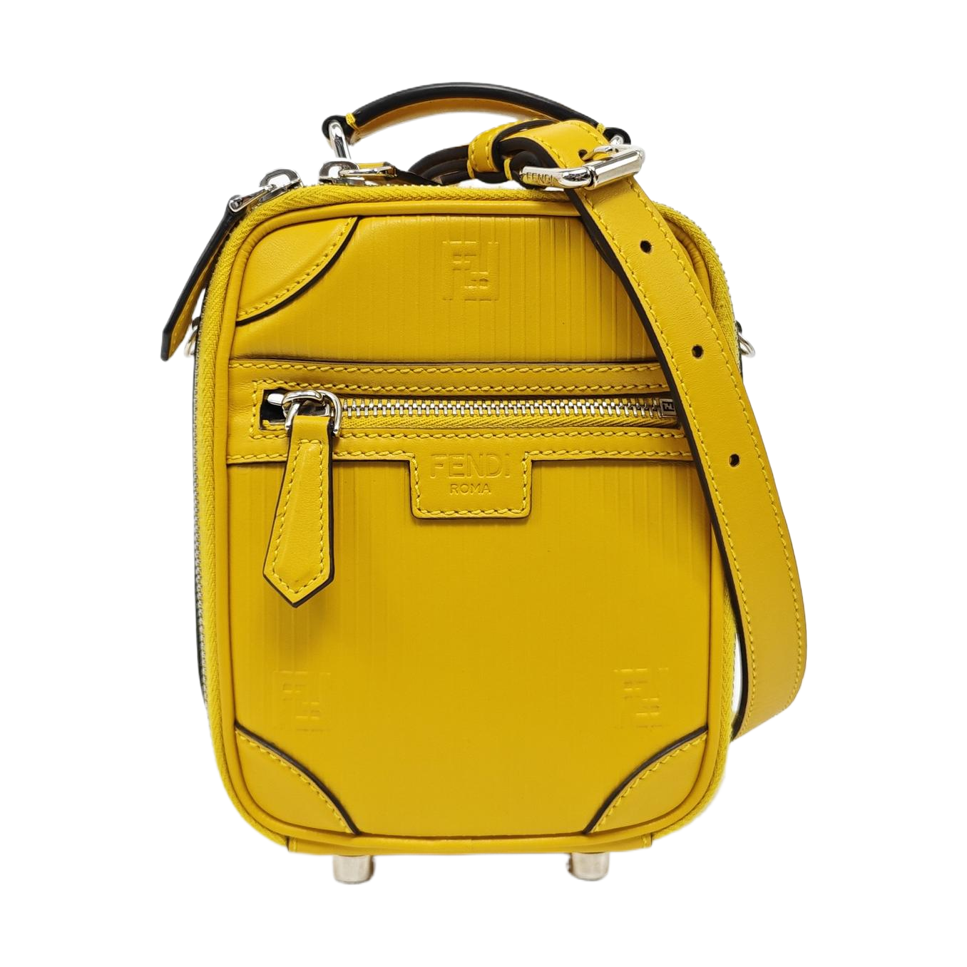 Calfskin Shoulder Bag Mini Yellow