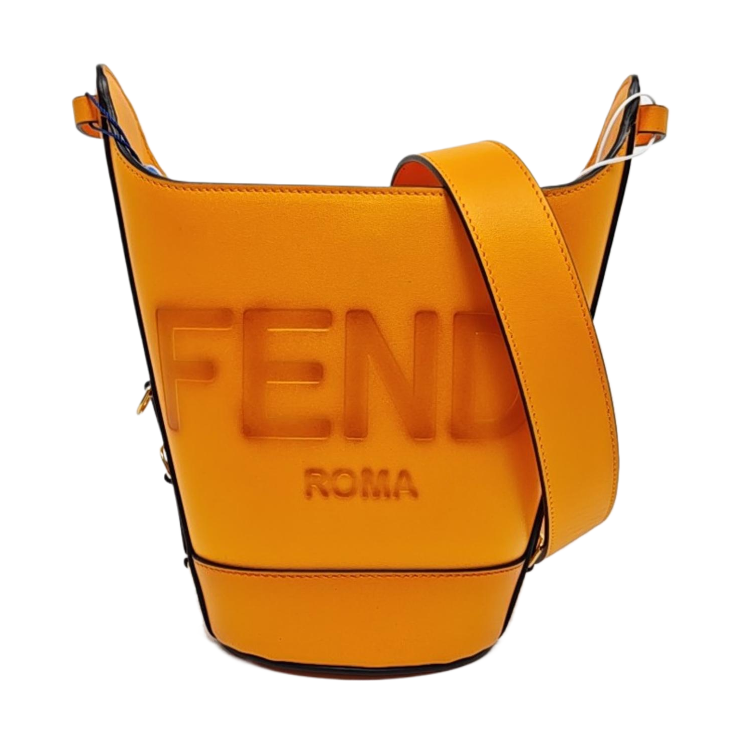 Calfskin Bucket Bag Orange