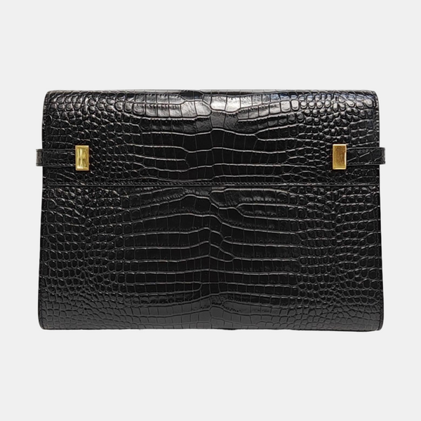 MANHATTAN Medium Calfskin Black