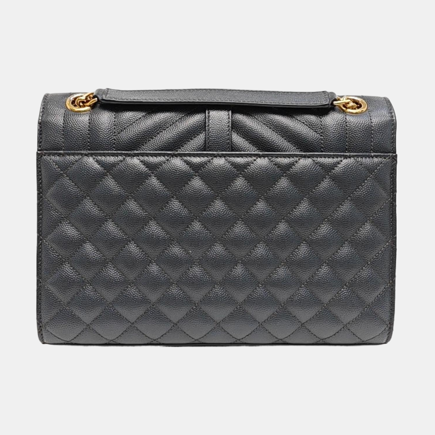 ENVELOPE Medium Quilted Calfskin Gray