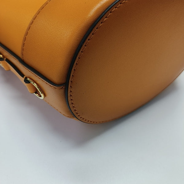 Calfskin Bucket Bag Orange
