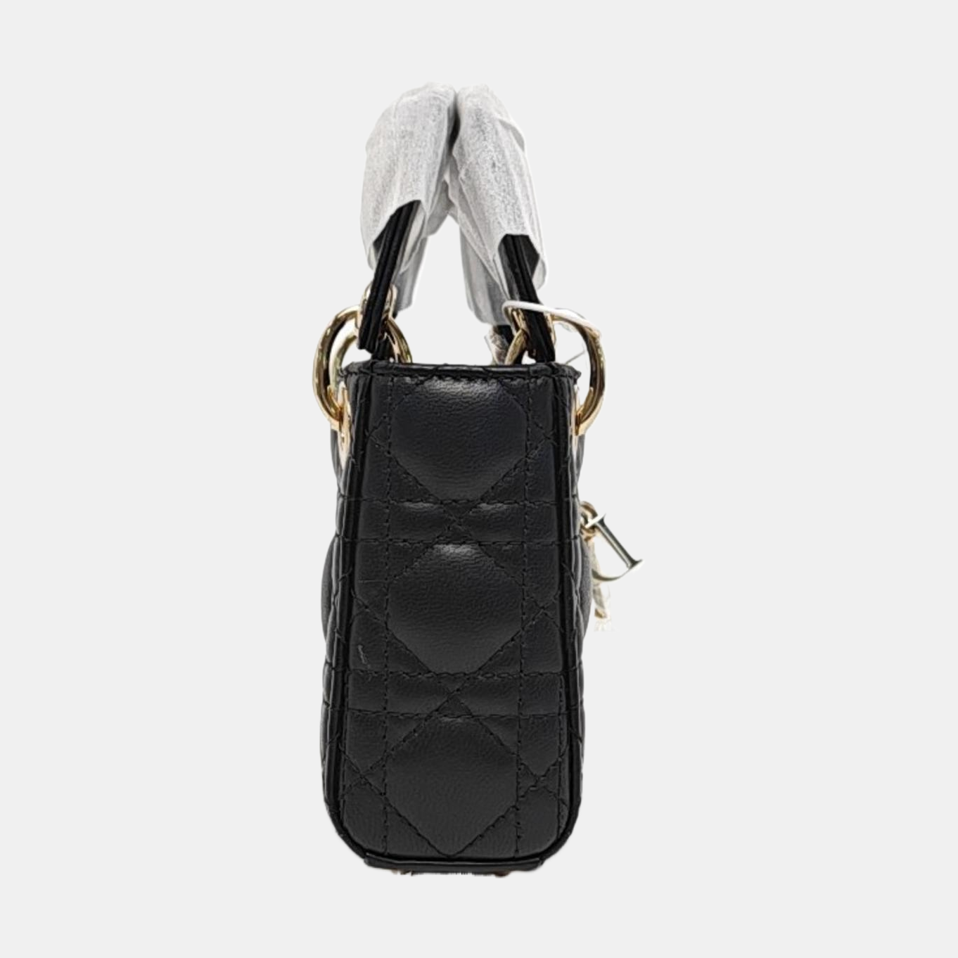 Lady Dior Super Mini Cannage Lambskin Black