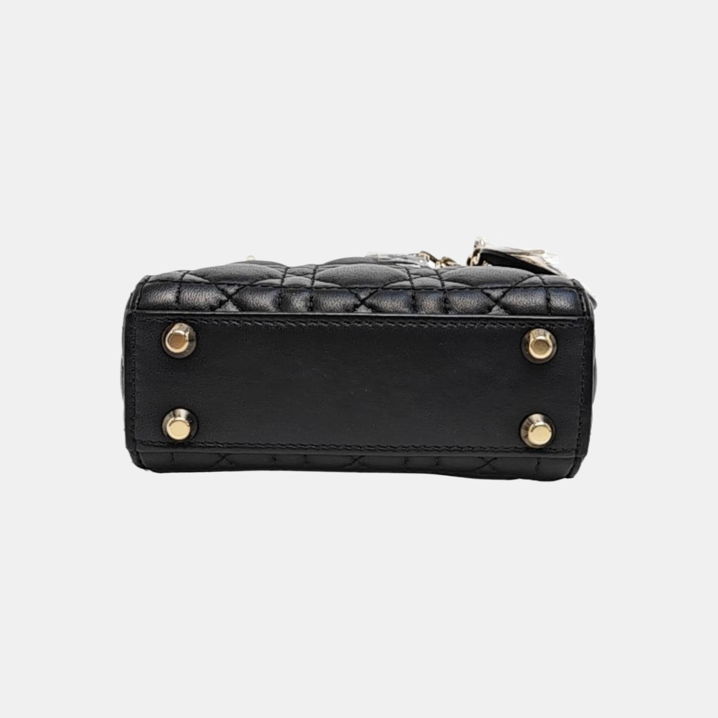 Lady Dior Super Mini Cannage Lambskin Black