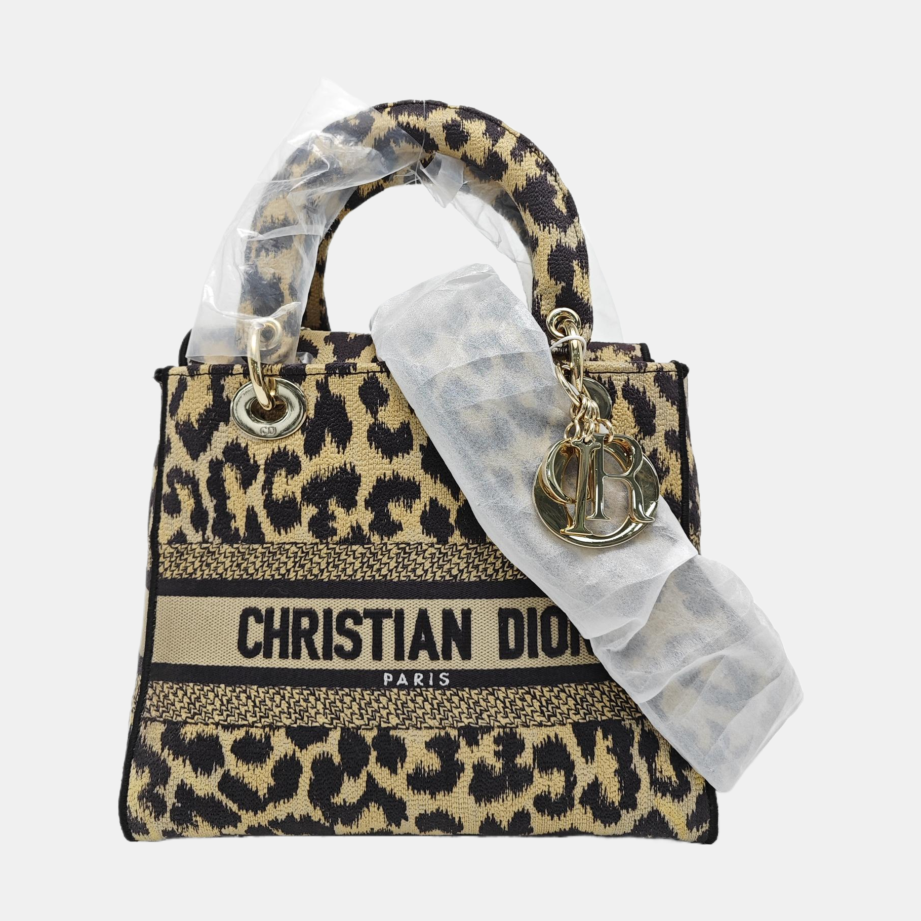 Lady Dior Medium Fabric Beige