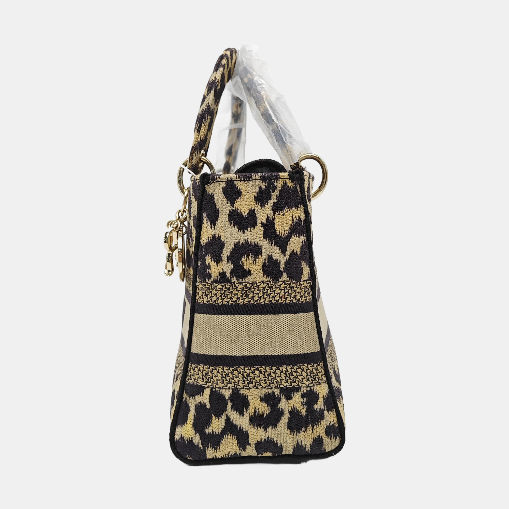 Lady Dior Medium Fabric Beige