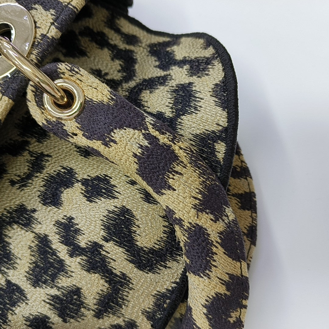 Lady Dior Medium Fabric Beige
