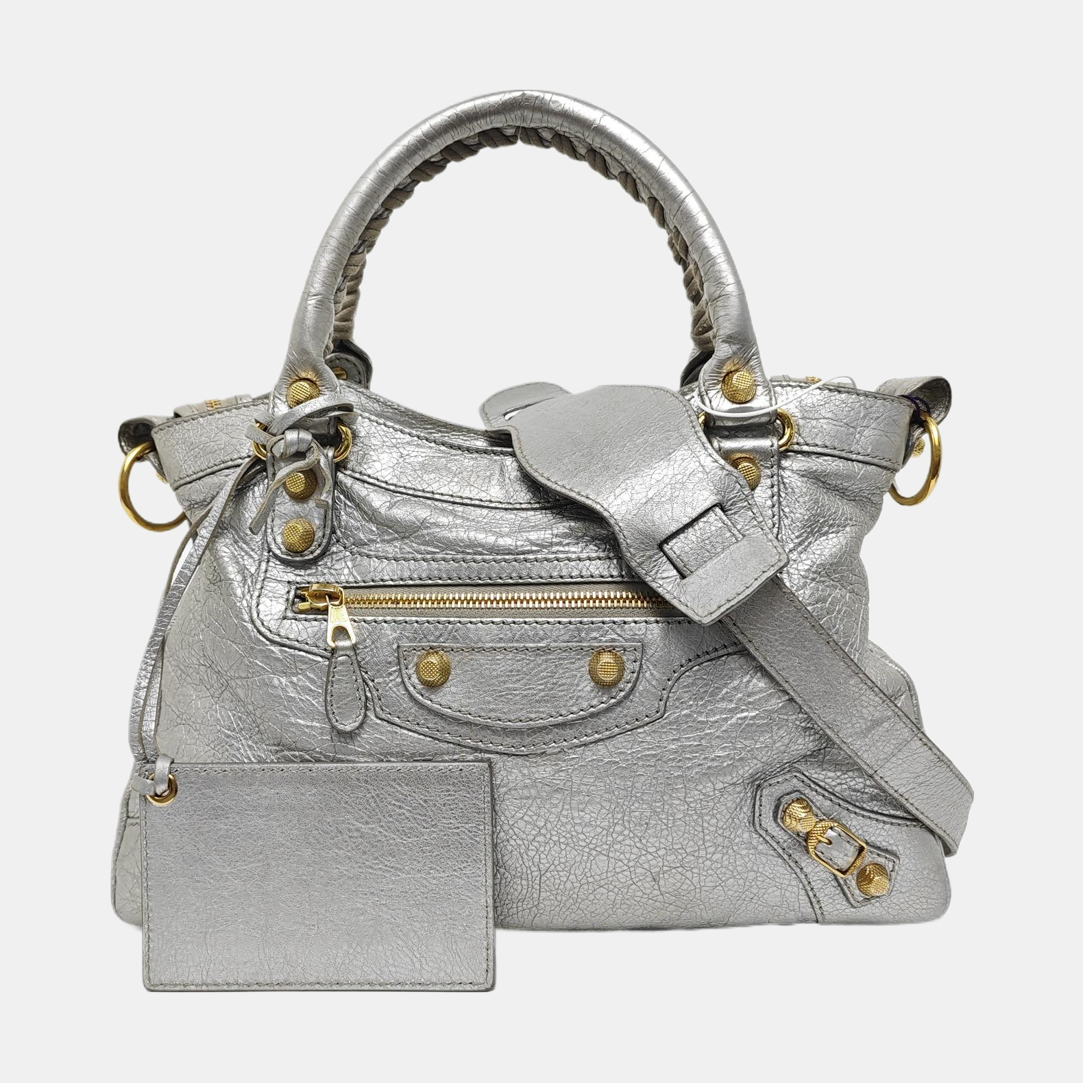 Classic City Small Lambskin Silver