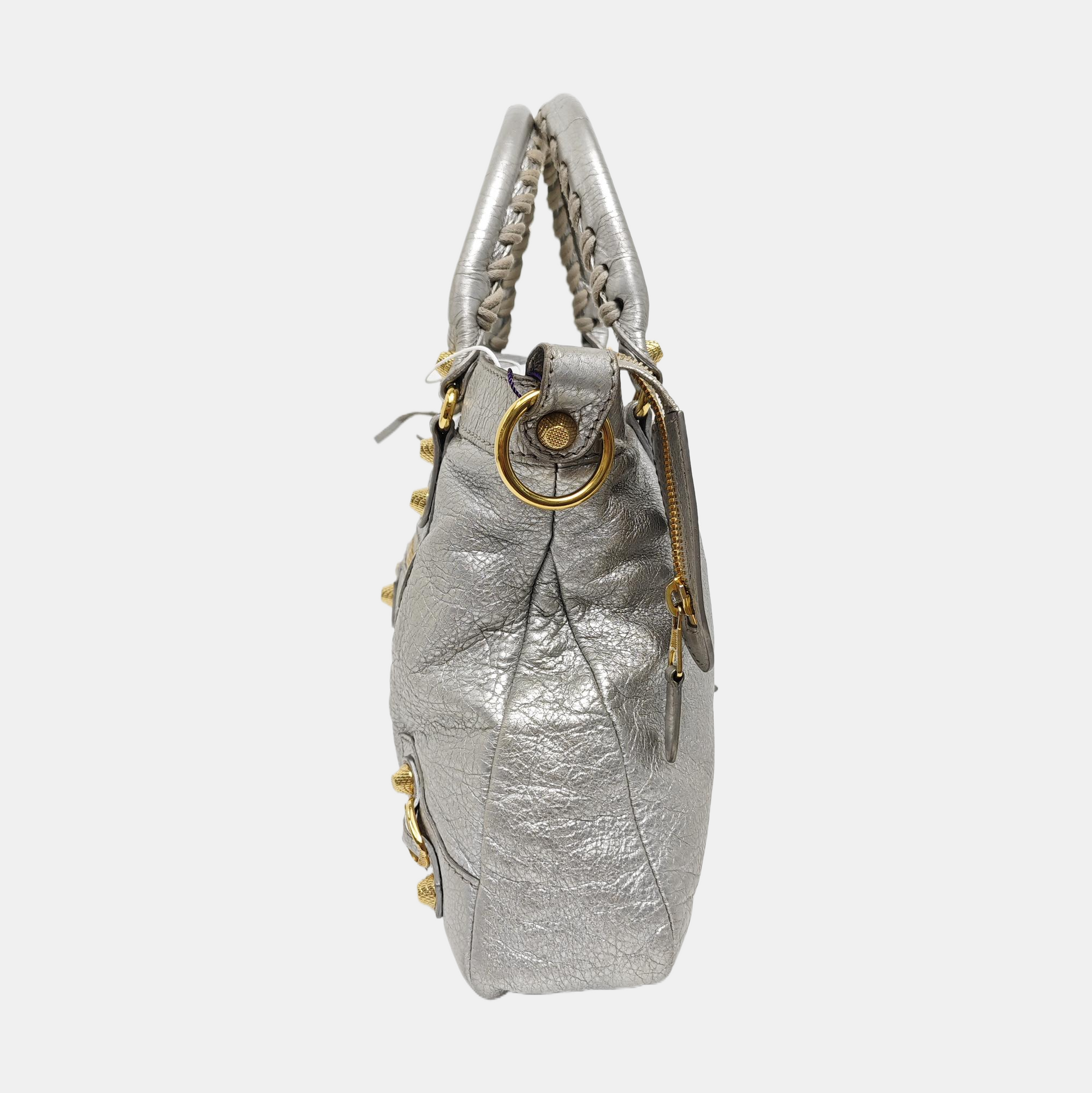 Classic City Small Lambskin Silver