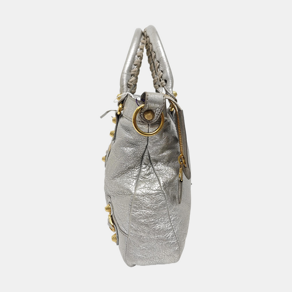 Classic City Small Lambskin Silver