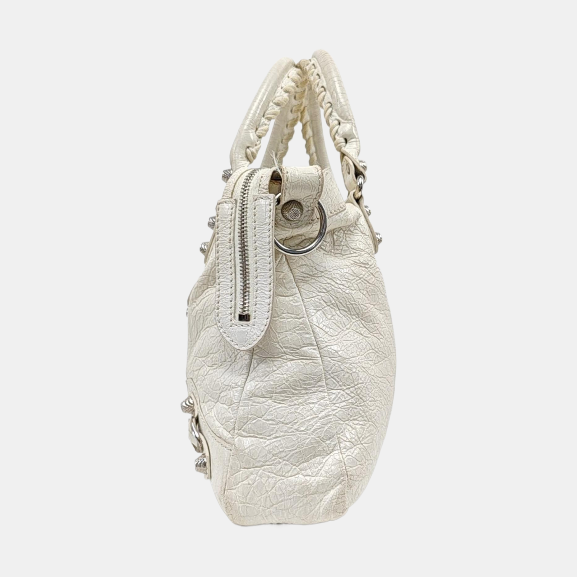 Classic City Small Lambskin White