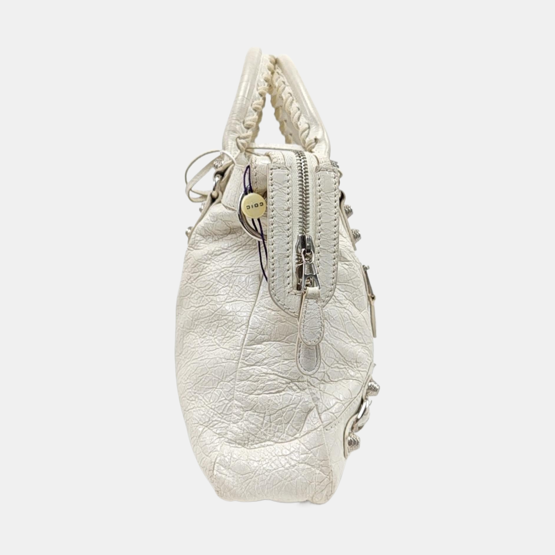 Classic City Small Lambskin White