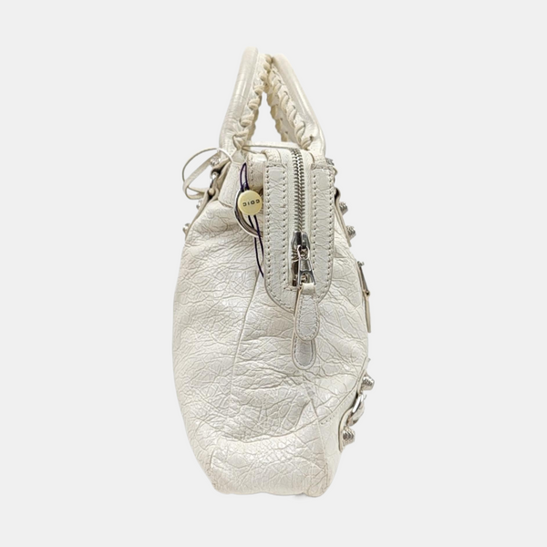 Classic City Small Lambskin White