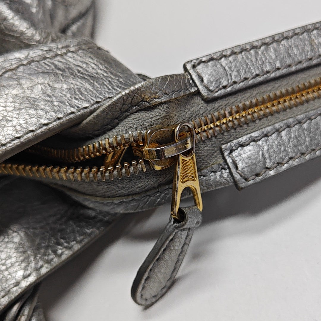 Classic City Small Lambskin Silver