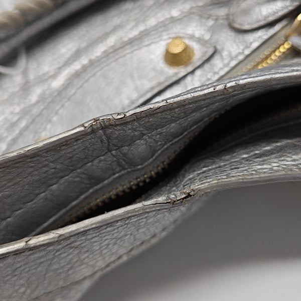 Classic City Small Lambskin Silver