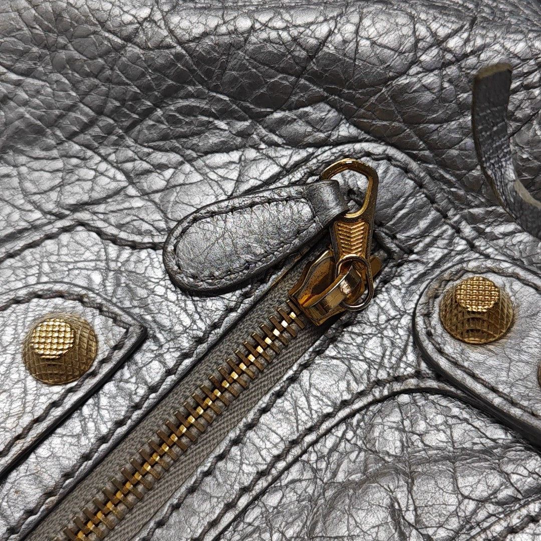 Classic City Small Lambskin Silver
