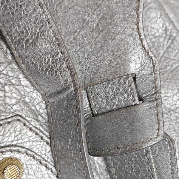 Classic City Small Lambskin Silver