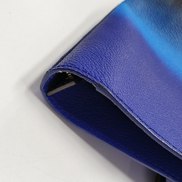 Coated Canvas Tote Bag Blue