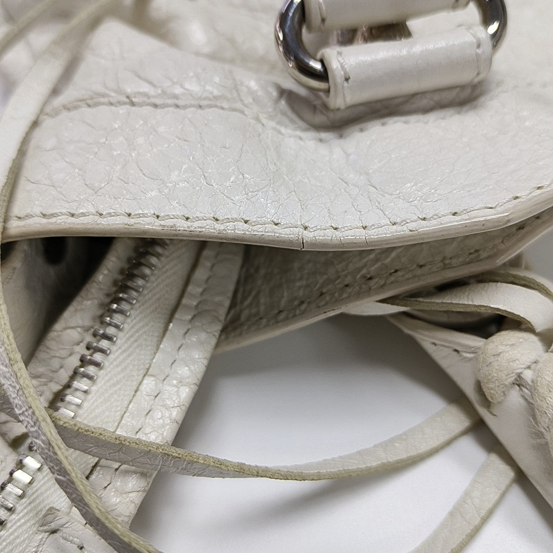 Classic City Small Lambskin White