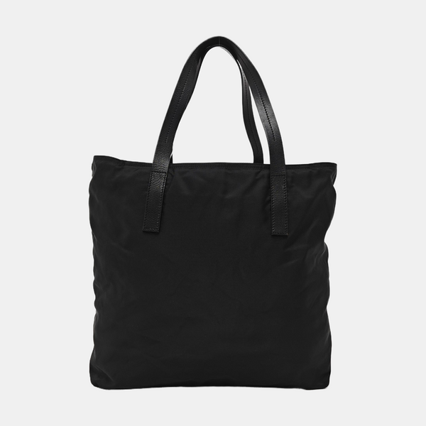 Nylon Top Handle Bag Black