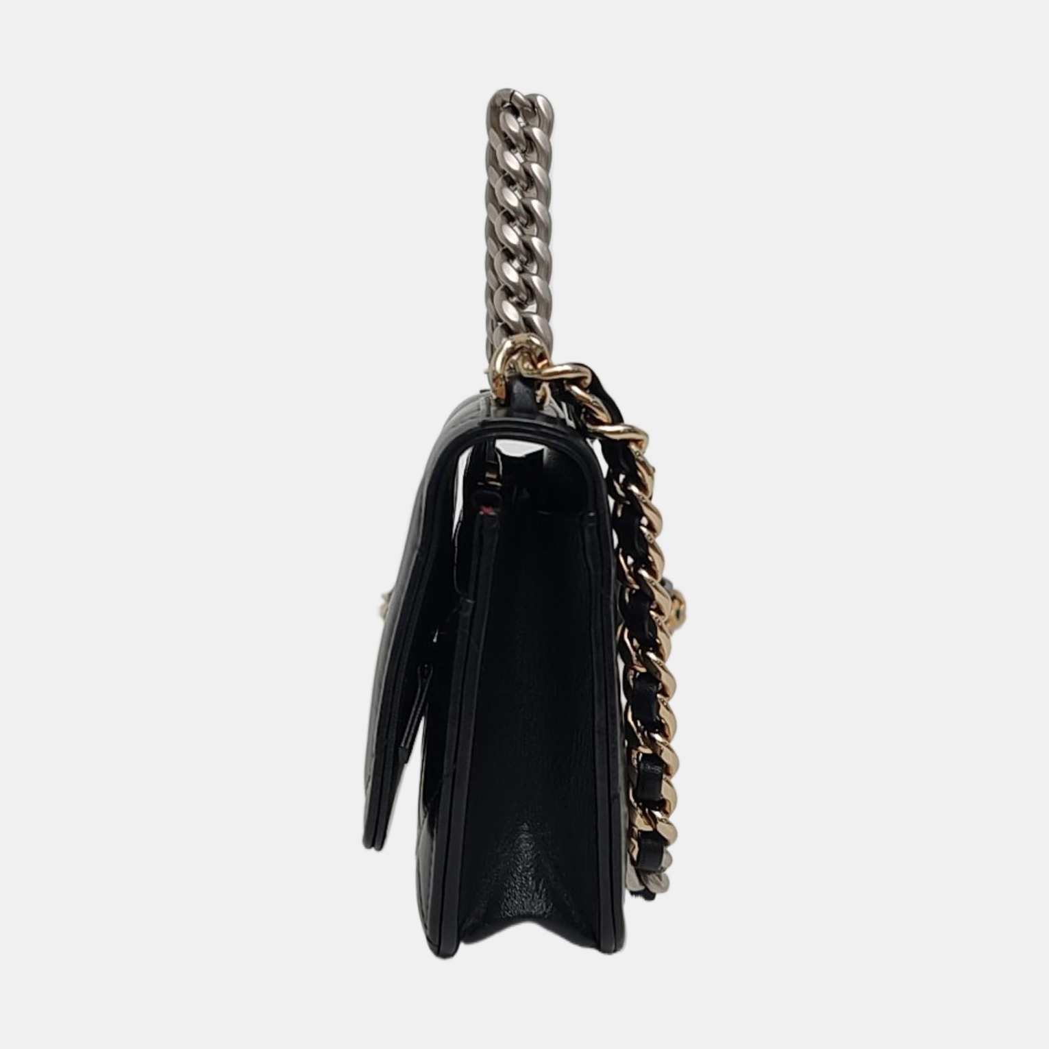 CHANEL 19 Small Quilted Lambskin Black