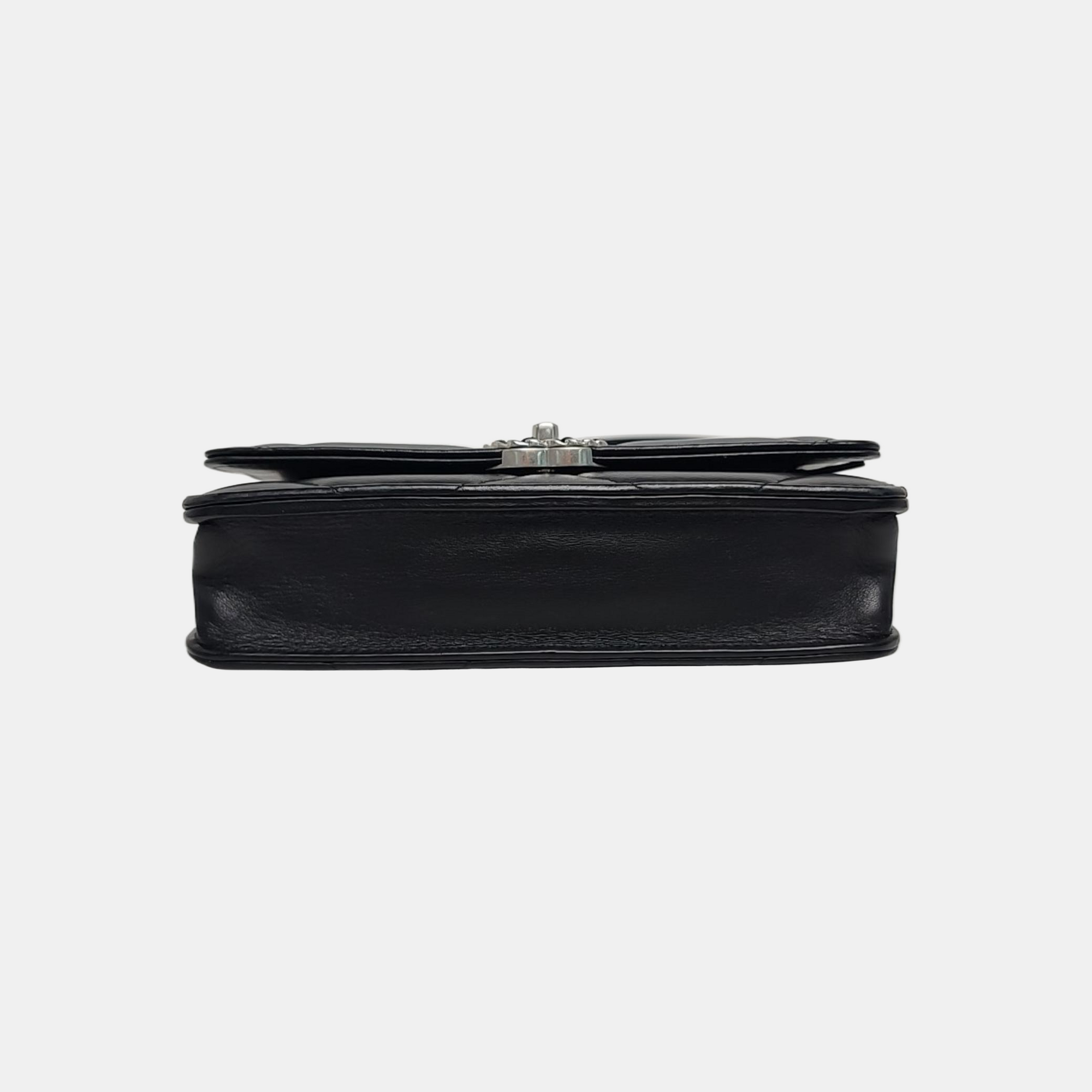 CHANEL 19 Small Quilted Lambskin Black