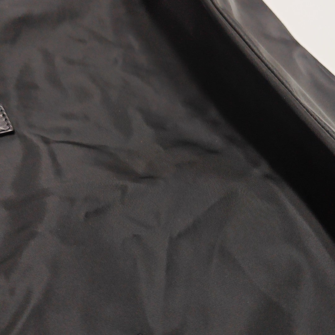 Nylon Top Handle Bag Black