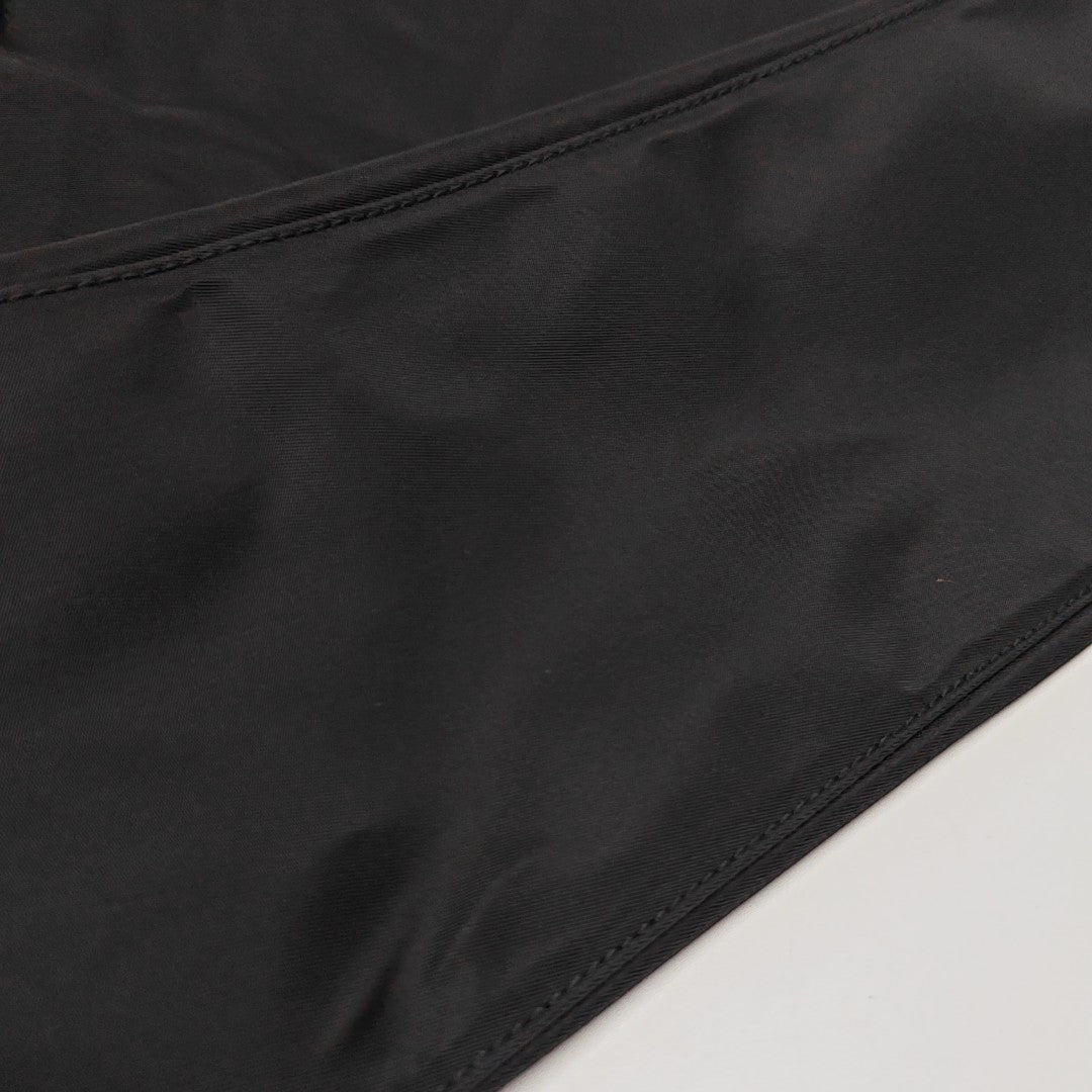 Nylon Top Handle Bag Black