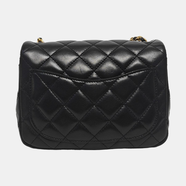 CLASSIC FLAP Mini Quilted Lambskin Black
