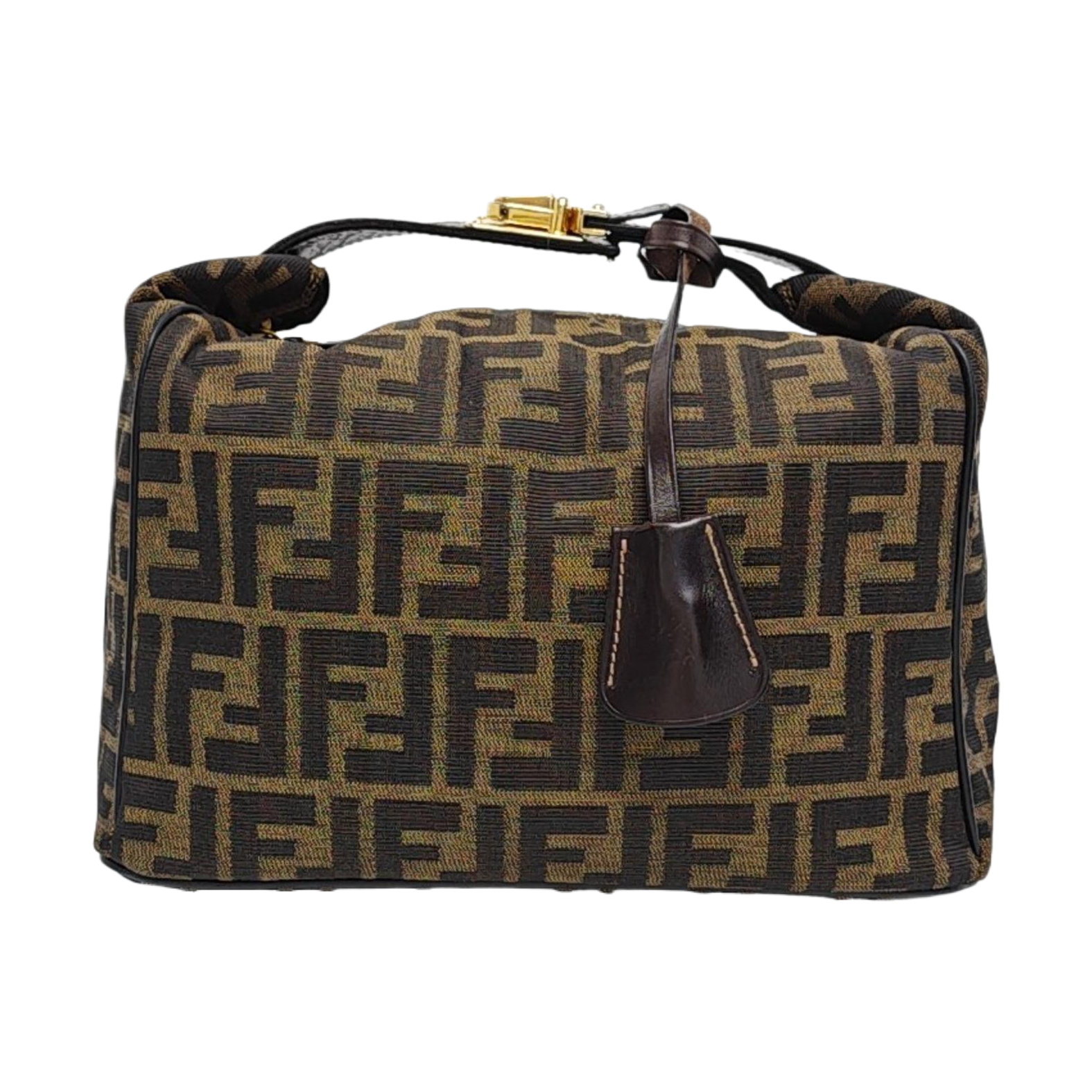 Canvas Top Handle Bag Brown