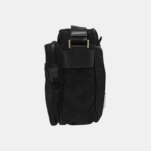 Nylon Shoulder Bag Black