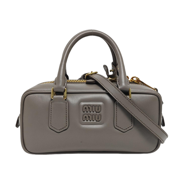 Arcadie Small Leather Gray
